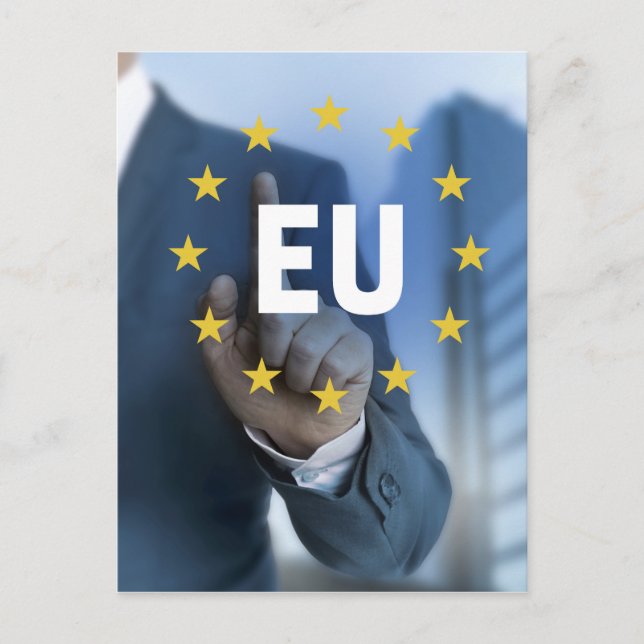 EU European Union touchscreen concept Postcard (Front)