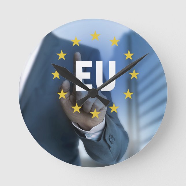 EU European Union touchscreen concept Round Clock (Front)