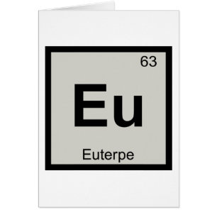 Eu - Euterpe Muse Chemistry Periodic Table Symbol