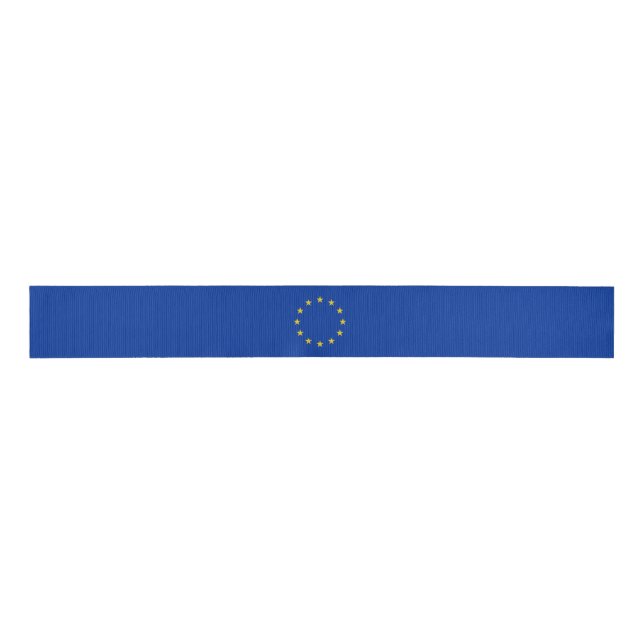 EU Flag Grosgrain Ribbon (Front)