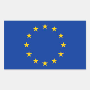 EU flag Rectangular Sticker