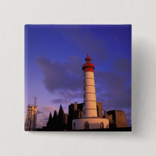 EU, France, Brittany, Finistere, St. Mathieu, 15 Cm Square Badge