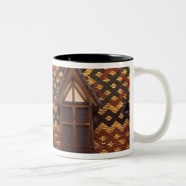 EU, France, Burgundy, Cote d'Or, Beaune. Tiled Two-Tone Coffee Mug (Right)