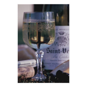 EU, France, Chablis, Local wine Photo Print