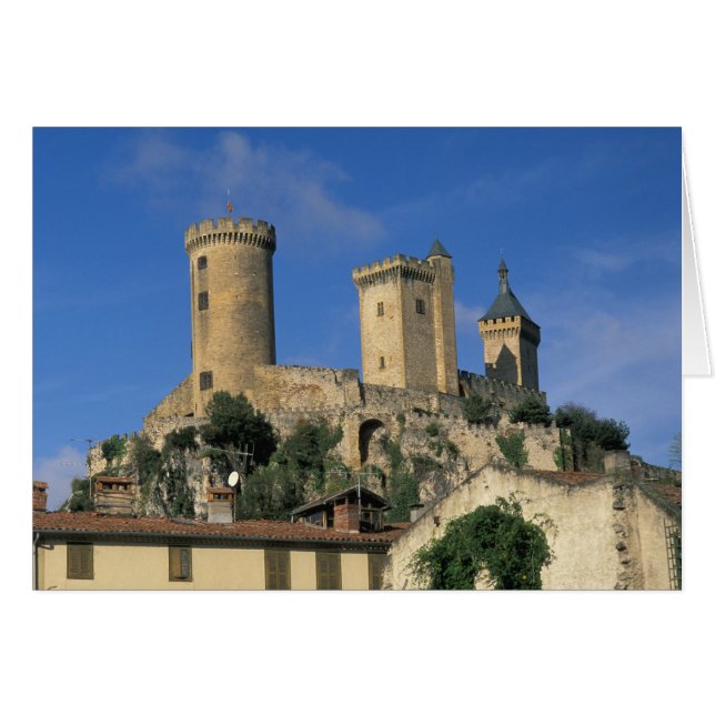 EU, France, Foix, Ariege, Pyrenees. Chateau (Front Horizontal)