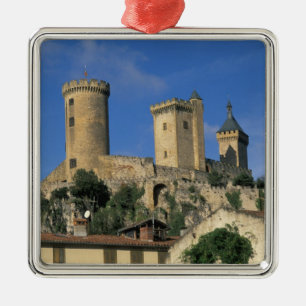 EU, France, Foix, Ariege, Pyrenees. Chateau Metal Ornament