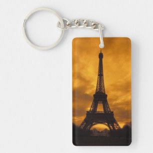 EU, France, Paris. Eiffel Tower. Key Ring