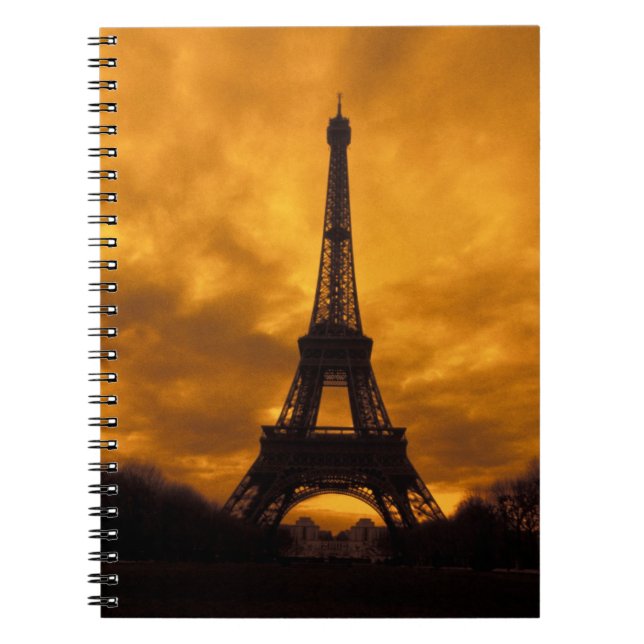 EU, France, Paris.  Eiffel Tower. Notebook (Front)