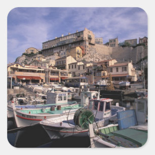 EU, France, Provence, Bouches, du, Rhone, 2 Square Sticker