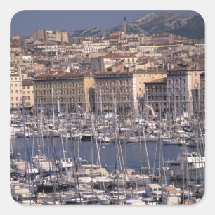 EU, France, Provence, Bouches, du, Rhone, 8 Square Sticker