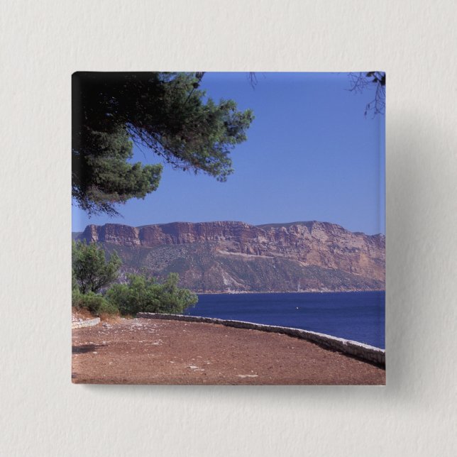 EU, France, Provence, Cassis 15 Cm Square Badge (Front)