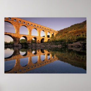EU, France, Provence, Gard, Pont du Gard. 2 Poster