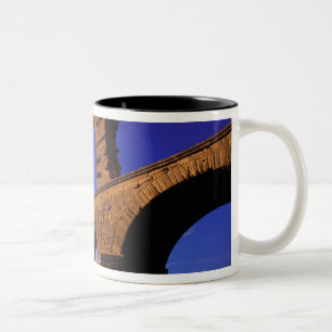EU, France, Provence, Gard, Pont du Gard. 3 Two-Tone Coffee Mug
