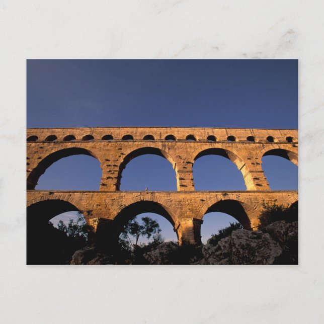 EU, France, Provence, Gard, Pont du Gard. Roman Postcard (Front)