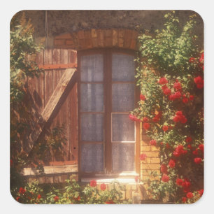 EU, France, Provence, Vaucluse, Apt. House 2 Square Sticker