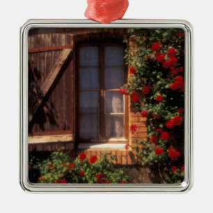 EU, France, Provence, Vaucluse, Apt. House Metal Tree Decoration