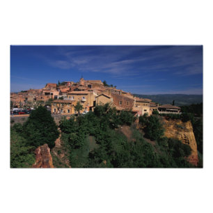 EU, France, Provence, Vaucluse, Roussillon. 4 Photo Print