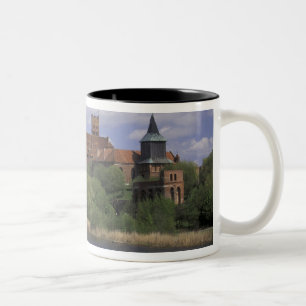EU, Poland, Pomerania, Malbork. Europe's Two-Tone Coffee Mug