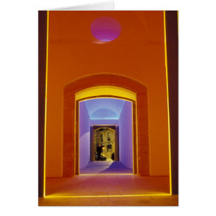EU, Spain, Barcelona. Lit doorway near Picasso