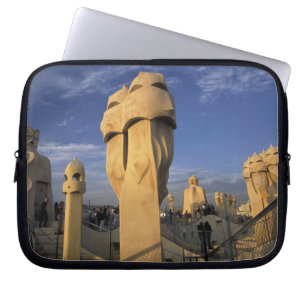 EU, Spain, Catalonia, Barcelona. Antonio Gaudi's Laptop Sleeve