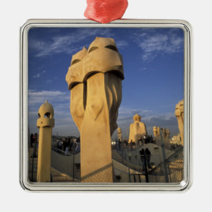 EU, Spain, Catalonia, Barcelona. Antonio Gaudi's Metal Ornament