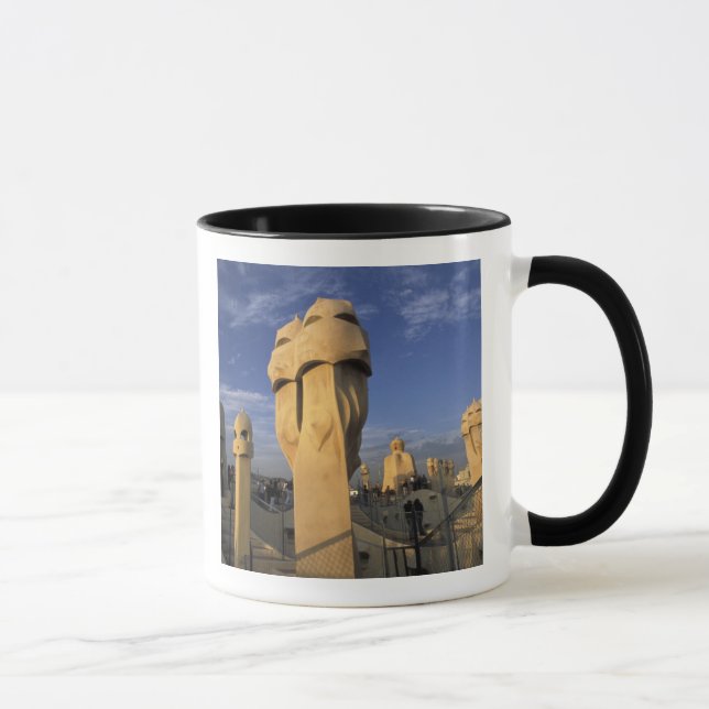 EU, Spain, Catalonia, Barcelona. Antonio Gaudi's Mug (Right)