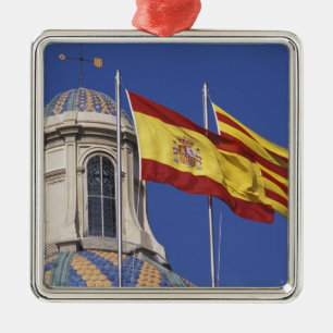 EU, Spain, Catalonia, Palau de la Generalitat. Metal Tree Decoration