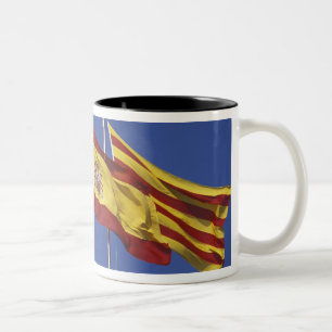 EU, Spain, Catalonia, Palau de la Generalitat. Two-Tone Coffee Mug