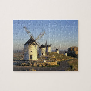 EU, Spain, La Mancha, Consuegra. Windmills and Jigsaw Puzzle