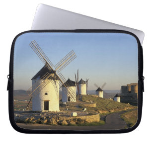 EU, Spain, La Mancha, Consuegra. Windmills and Laptop Sleeve