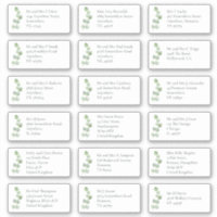 EucaIyptus Individual Recipient Name Address