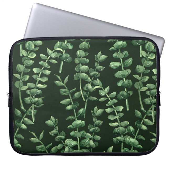 Eucalyptus 2 laptop sleeve (Front)