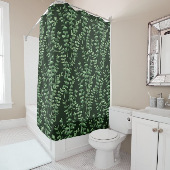 Eucalyptus 2 shower curtain (In Situ)
