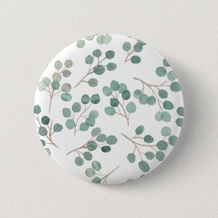 Eucalyptus 6 Cm Round Badge
