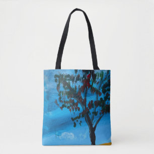 'Eucalyptus' Acrylic on canvas painting Tote Bag