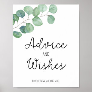 Eucalyptus - Advice and Wishes for Newlyweds Poster