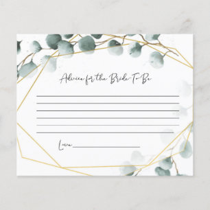 Eucalyptus Advice for the Bride-To-Be Cards