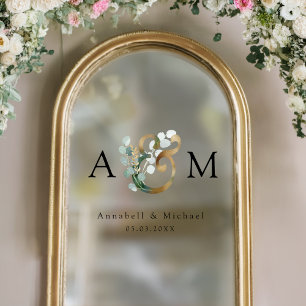 Eucalyptus, Ampersand, Monogram, Wedding
