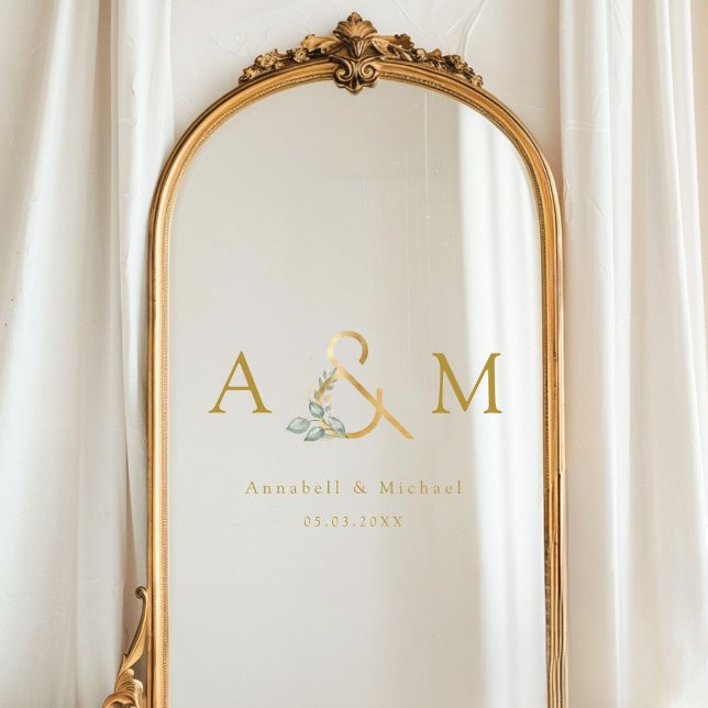Eucalyptus Ampersand Wedding (Eucalyptus Ampersand Wedding Window Cling
Customer specific, elegant, eucalyptus ampersand, wedding,)