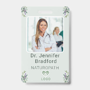 Eucalyptus and Lavender Custom ID Badge