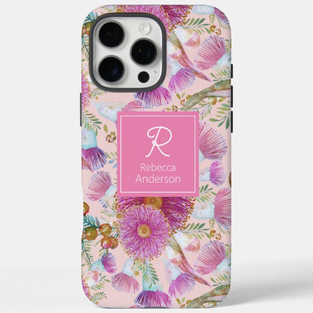 Eucalyptus And Wattle Pink Blooms Case-Mate iPhone Case (Back)