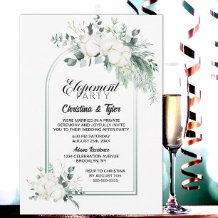 Eucalyptus Arch Elopement Party Invitation