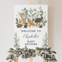Eucalyptus Australian Animals Baby Shower Welcome