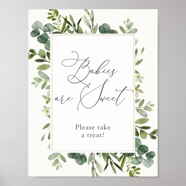 Eucalyptus Babies are Sweet Treat Sign (Front)