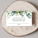 Eucalyptus baby shower diaper raffle cards<br><div class="desc">For more advanced customisation of this design,  simply select the "Customise It" button above!</div>