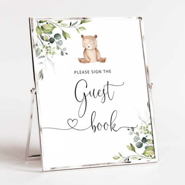 Eucalyptus bear please sign the Guest book Poster (Creator Uploaded)