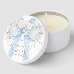 Eucalyptus Blue Bow Baby Boy Baptism