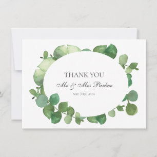 Eucalyptus Boho Greenery Wedding Thank You