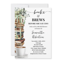 Eucalyptus Books & Brews Coffee Bridal Shower