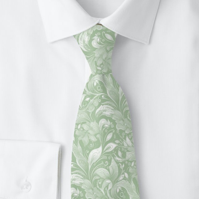 Eucalyptus Botanical Batik Tie (Creator Uploaded)